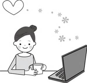 女性パソコン