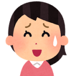 苦笑い表情